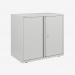 Bisley 800mm wide Essentials Office Cupboard (1 shelf) Traffic White