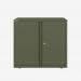 Bisley 800mm wide Essentials Office Cupboard (1 shelf) Olive Green