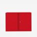 Bisley 1000mm wide Essentials Office Cupboard (1 shelf) Cardinal Red