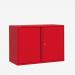 Bisley 1000mm wide Essentials Office Cupboard (1 shelf) Cardinal Red