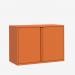 Bisley 1000mm wide Essentials Office Cupboard (1 shelf) Bisley Orange
