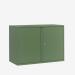 Bisley 1000mm wide Essentials Office Cupboard (1 shelf) Olive Green