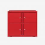 Bisley 800mm wide Essentials Lodge Cardinal Red