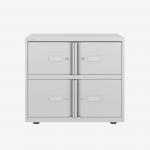 Bisley 800mm wide Essentials Lodge Traffic White