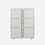 Bisley 800mm wide Essentials Lodge Traffic White