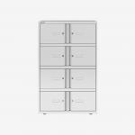 Bisley 800mm wide Essentials Lodge Traffic White