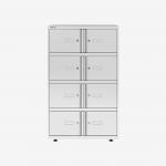 Bisley 800mm wide Essentials Lodge Traffic White
