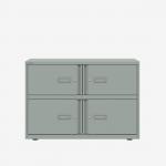 Bisley 1000mm wide Essentials Lodge Bisley Silver