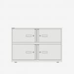 Bisley 1000mm wide Essentials Lodge Traffic White