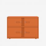 Bisley 1000mm wide Essentials Lodge Bisley Orange