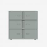 Bisley 1000mm wide Essentials Lodge Bisley Silver