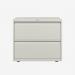 Bisley 800mm wide Essentials Side Filing Cabinet Chalk 2 Drawer