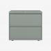 Bisley 800mm wide Essentials Side Filing Cabinet Bisley Silver 2 Drawer