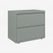 Bisley 800mm wide Essentials Side Filing Cabinet Bisley Silver 2 Drawer