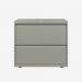 Bisley 800mm wide Essentials Side Filing Cabinet Goose Grey 2 Drawer