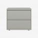 Bisley 800mm wide Essentials Side Filing Cabinet Light Grey 2 Drawer