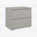 Bisley 800mm wide Essentials Side Filing Cabinet Light Grey 2 Drawer