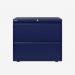 Bisley 800mm wide Essentials Side Filing Cabinet Oxford Blue 2 Drawer