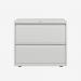 Bisley 800mm wide Essentials Side Filing Cabinet Traffic White 2 Drawer