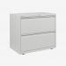 Bisley 800mm wide Essentials Side Filing Cabinet Traffic White 2 Drawer