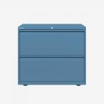 Bisley 800mm wide Essentials Side Filing Cabinet Bisley Blue 2 Drawer