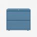 Bisley 800mm wide Essentials Side Filing Cabinet Bisley Blue 2 Drawer