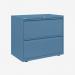 Bisley 800mm wide Essentials Side Filing Cabinet Bisley Blue 2 Drawer