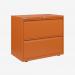 Bisley 800mm wide Essentials Side Filing Cabinet Bisley Orange 2 Drawer