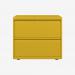 Bisley 800mm wide Essentials Side Filing Cabinet Yellow 2 Drawer