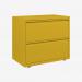 Bisley 800mm wide Essentials Side Filing Cabinet Yellow 2 Drawer