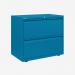 Bisley 800mm wide Essentials Side Filing Cabinet Azure 2 Drawer