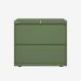 Bisley 800mm wide Essentials Side Filing Cabinet Olive Green 2 Drawer