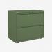 Bisley 800mm wide Essentials Side Filing Cabinet Olive Green 2 Drawer