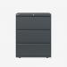 Bisley 800mm wide Essentials Side Filing Cabinet Anthracite Grey 3 Drawer