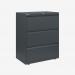 Bisley 800mm wide Essentials Side Filing Cabinet Anthracite Grey 3 Drawer