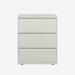 Bisley 800mm wide Essentials Side Filing Cabinet Chalk 3 Drawer