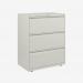 Bisley 800mm wide Essentials Side Filing Cabinet Chalk 3 Drawer