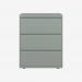 Bisley 800mm wide Essentials Side Filing Cabinet Bisley Silver 3 Drawer