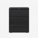Bisley 800mm wide Essentials Side Filing Cabinet Black 3 Drawer