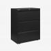 Bisley 800mm wide Essentials Side Filing Cabinet Black 3 Drawer