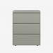 Bisley 800mm wide Essentials Side Filing Cabinet Goose Grey 3 Drawer