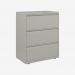 Bisley 800mm wide Essentials Side Filing Cabinet Light Grey 3 Drawer
