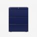 Bisley 800mm wide Essentials Side Filing Cabinet Oxford Blue 3 Drawer