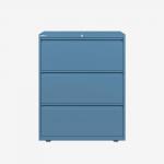Bisley 800mm wide Essentials Side Filing Cabinet Bisley Blue 3 Drawer