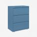 Bisley 800mm wide Essentials Side Filing Cabinet Bisley Blue 3 Drawer