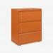 Bisley 800mm wide Essentials Side Filing Cabinet Bisley Orange 3 Drawer