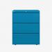 Bisley 800mm wide Essentials Side Filing Cabinet Azure 3 Drawer