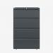Bisley 800mm wide Essentials Side Filing Cabinet Anthracite Grey 4 Drawer