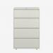 Bisley 800mm wide Essentials Side Filing Cabinet Chalk 4 Drawer