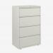 Bisley 800mm wide Essentials Side Filing Cabinet Chalk 4 Drawer